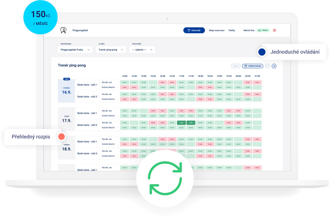 REZBOOK - rezervační systém online